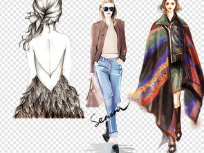 卡通手繪時尚服裝美女素材 設(shè)計(jì)靈感的完美源泉
